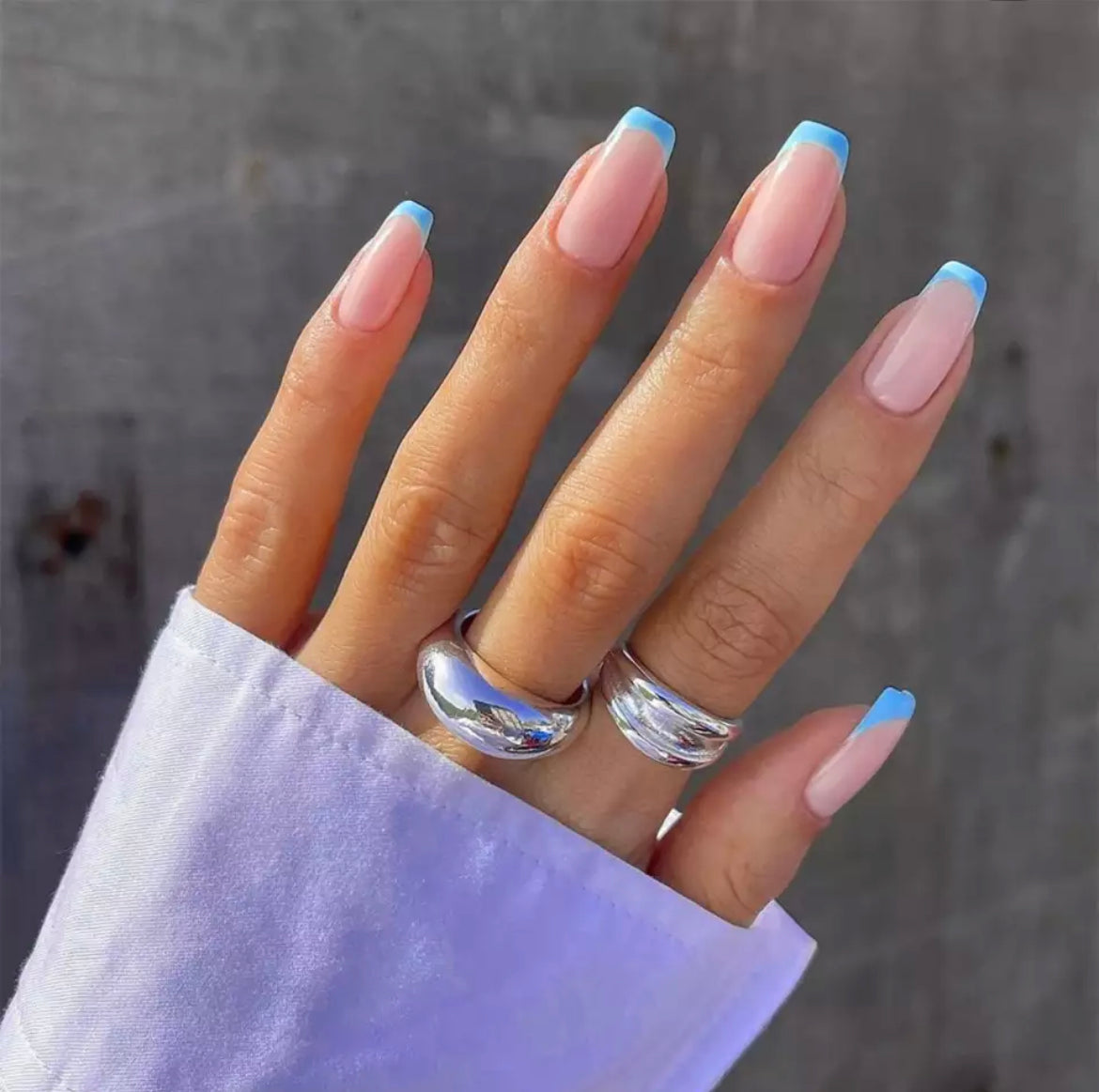 Colored french tip discount